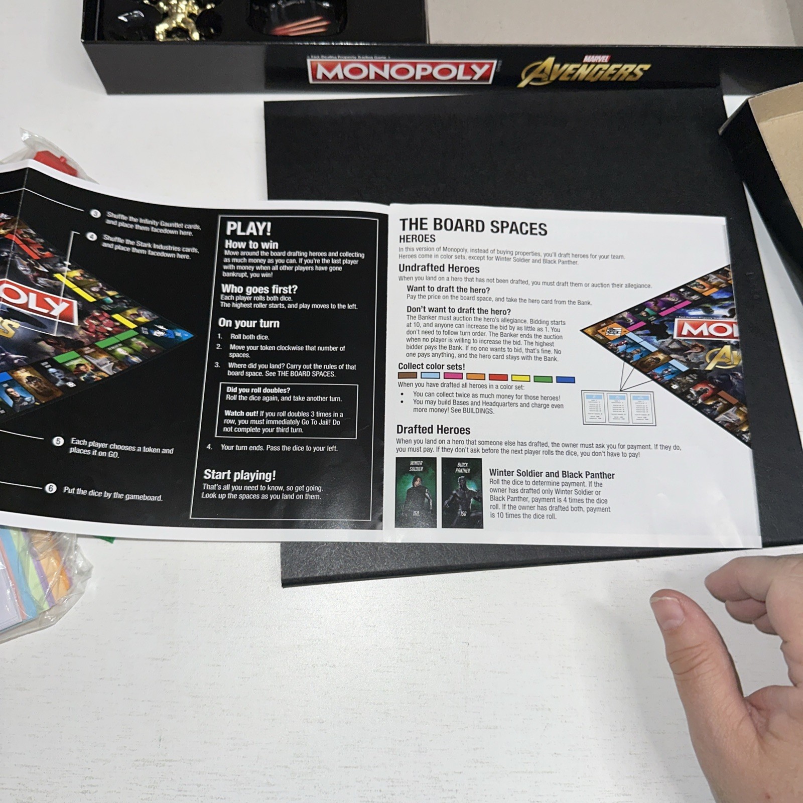 Monopoly Marvel Avengers Edition-Hasbro Gaming-New Open Box with Sealed contents
