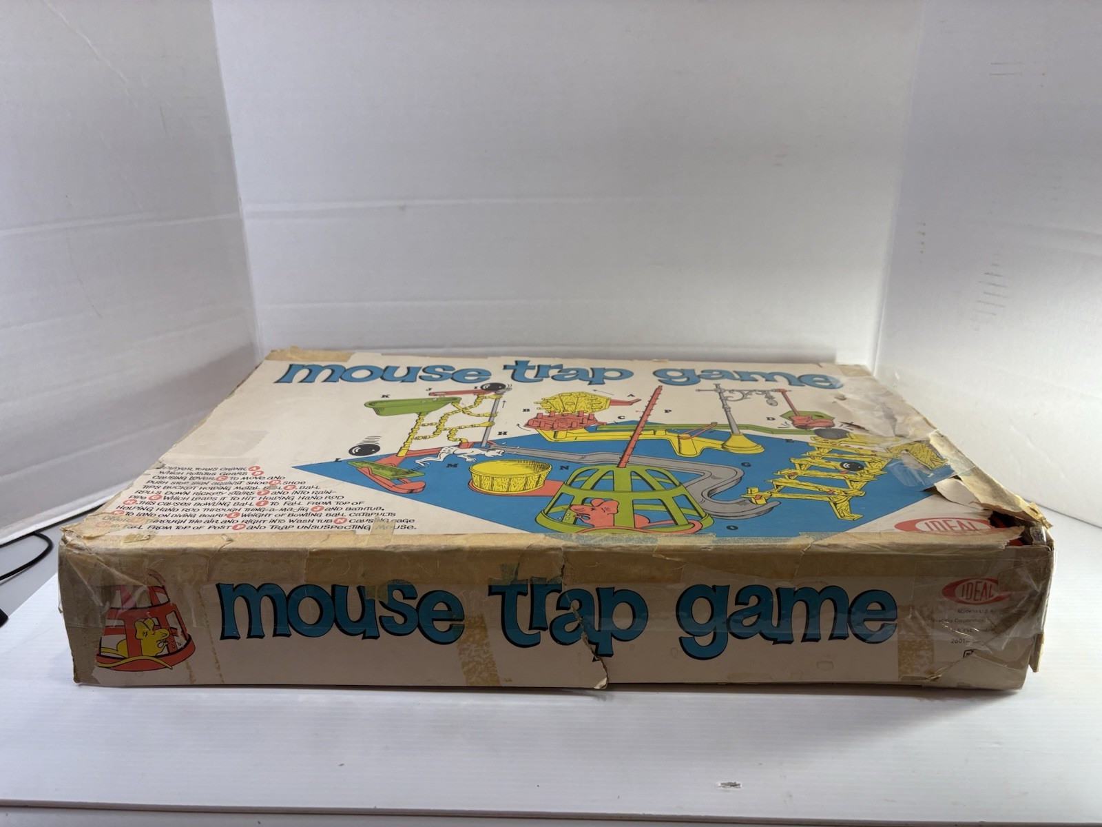Ideal Mouse Trap Board Game 1963 Vintage Complete Set 22 x 14 x 3.5 Inch See Pic