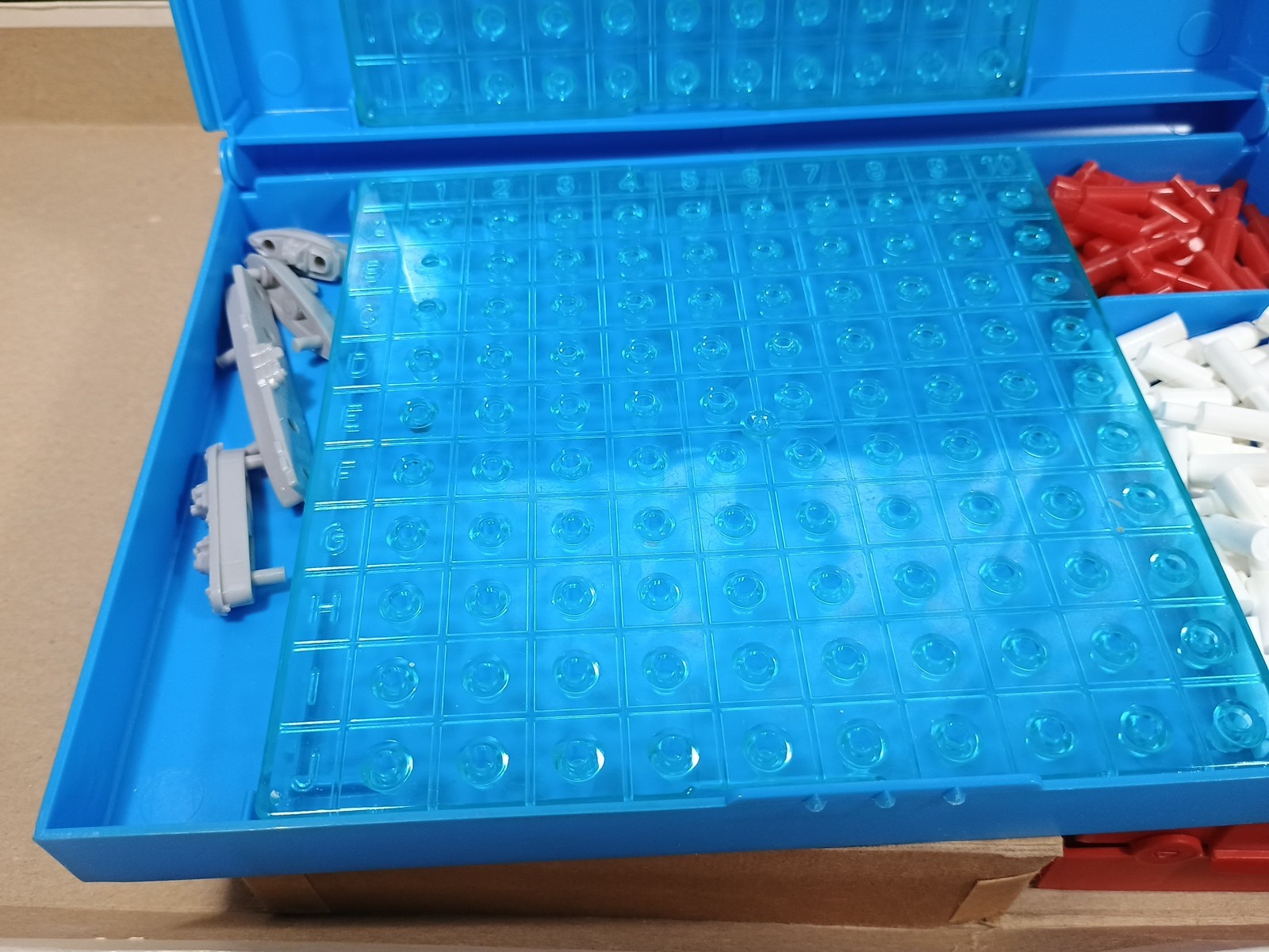 VTG 1971 Battleship Board Game Blue Red Has Box Damage Missing One Battle Ship