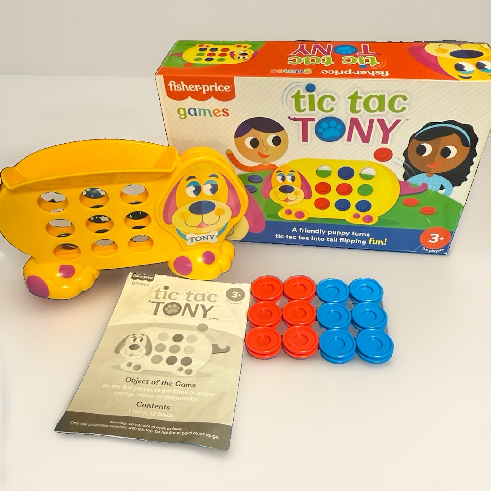 Fisher-Price Tic Tac Tony Flipping Animal Game Complete Ages 3+ 2 Players