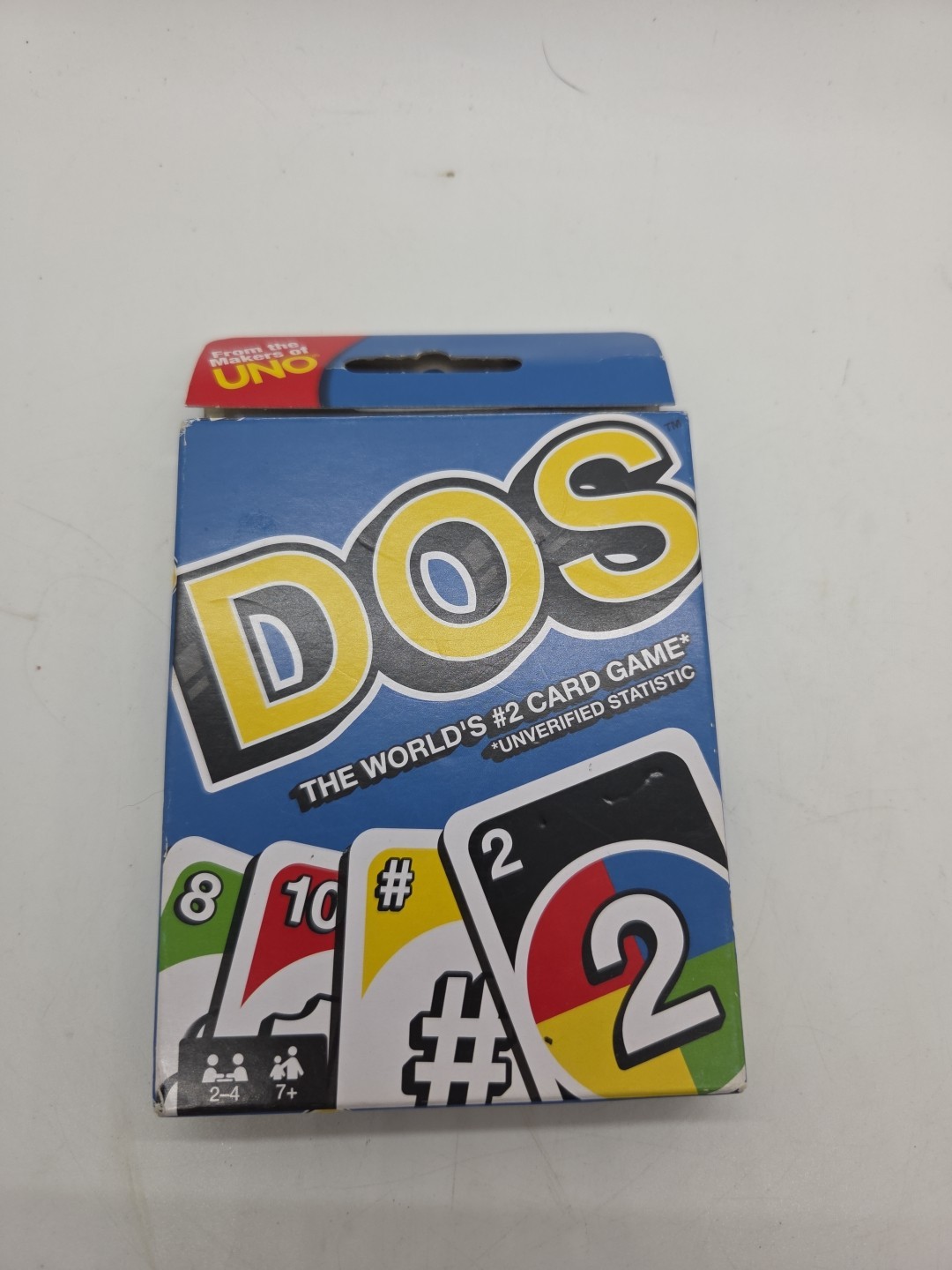 Mattel Uno Dos Second Edition Card Game for 2 to 4 Players Ages 7 Years and Up