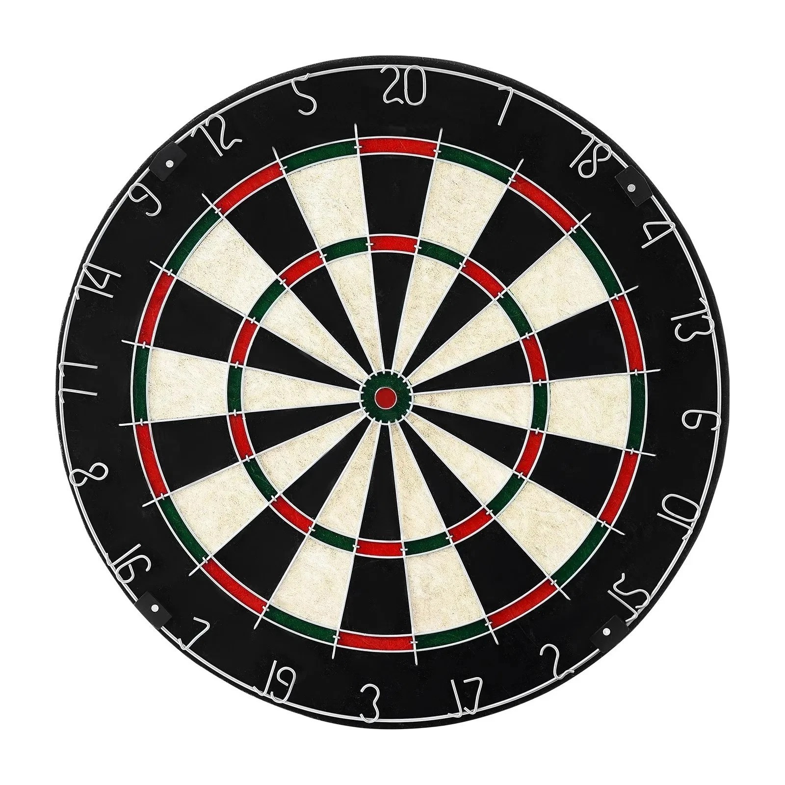 Dartboard with 6 Darts & Scoring Kit, Self-Healing Sisal Fibers Dartboard