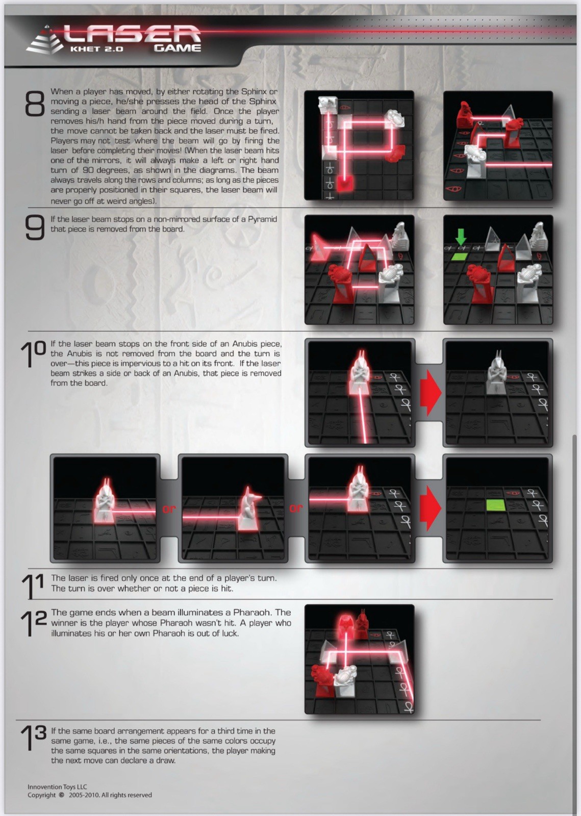 Laser Khet 2.0 Board Game Strategy Mensa ~ Tested With New Batteries!