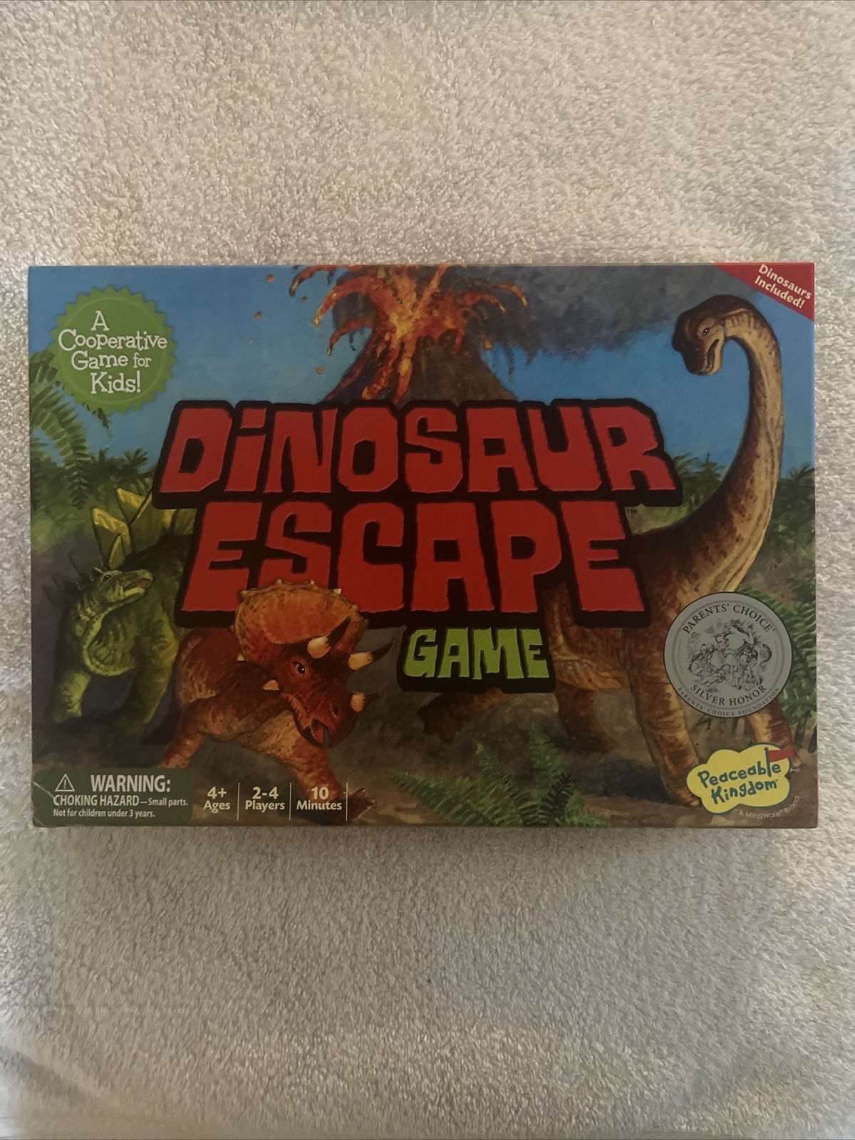 Peaceaceble Kingdom Dinosaur Escape Cooperative Game * (missing 6-sided Die)*