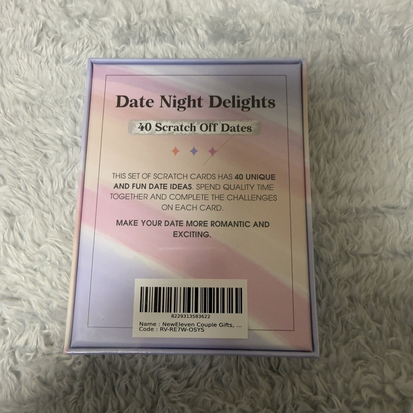 Date Night Delights 40 Scratch Off Dates Brand New Sealed