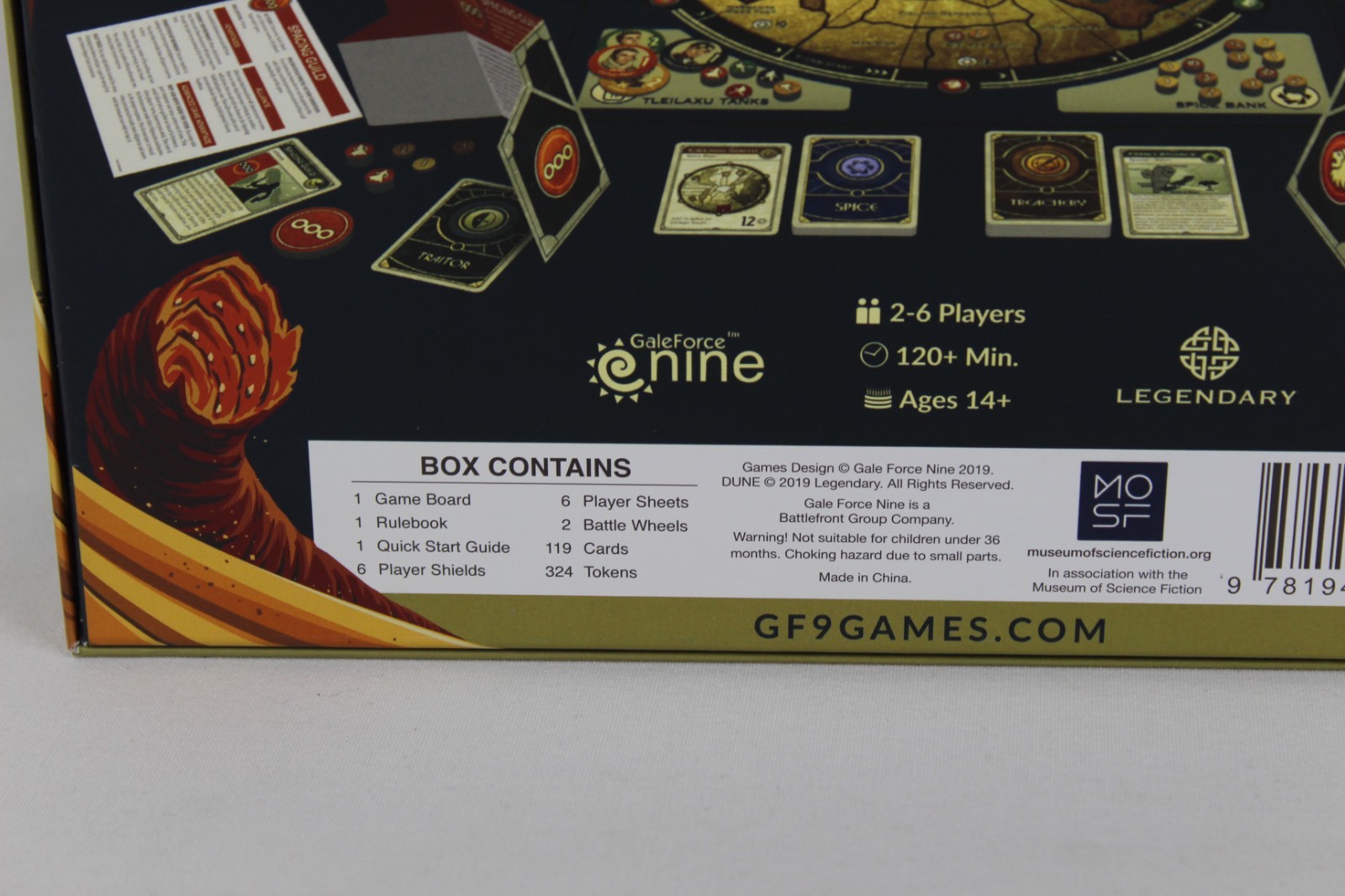 Dune Spice Must Flow Conquest Board Game Gale Force Nine 2019 * New Open Box