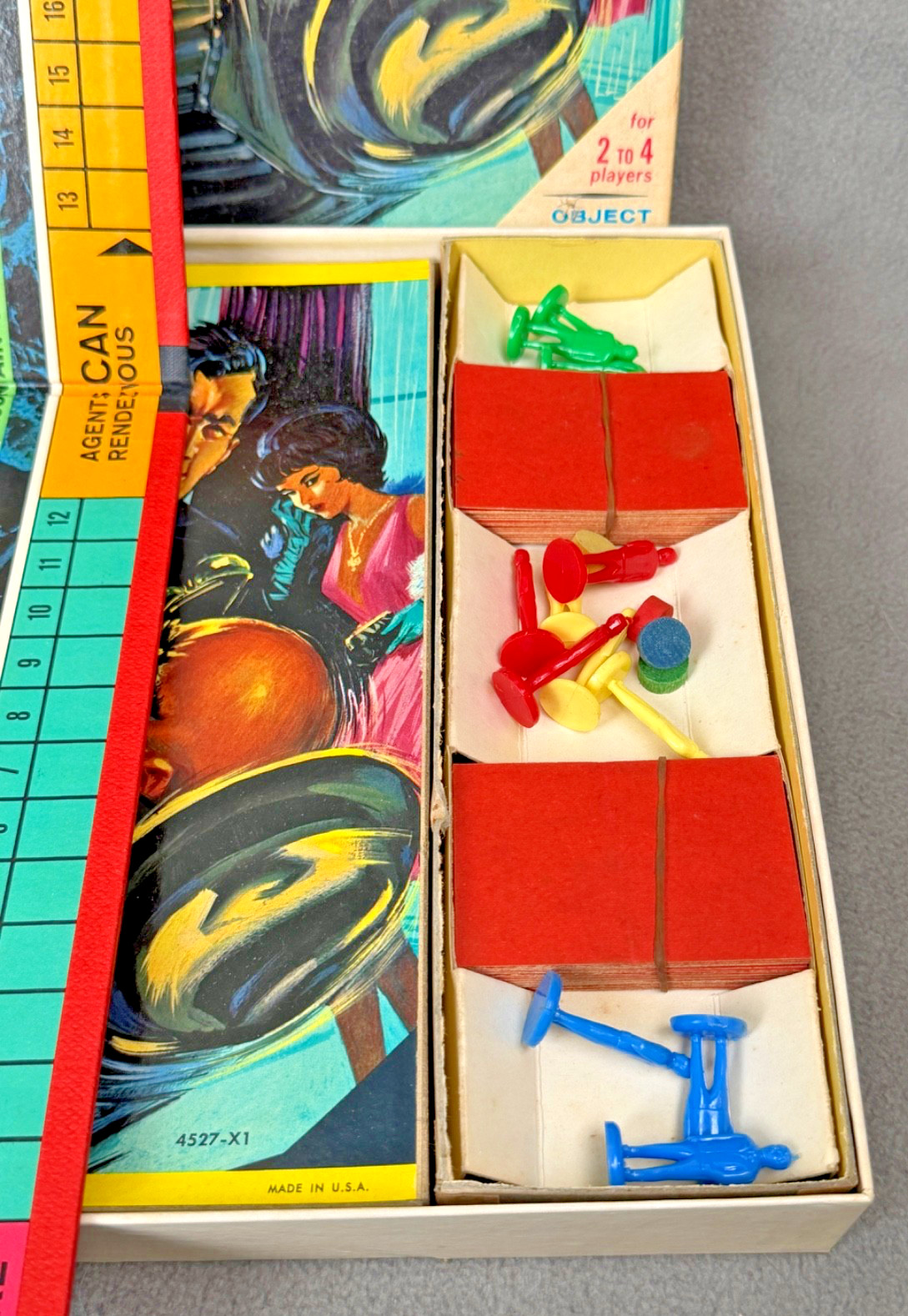 VTG MB James Bond Secret Agent Spy Board Game Complete 1964 -Great Shape