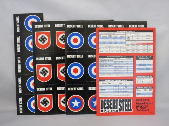 West End Games 1989 – Tank Leader: Desert Steel – Armored Tactics (UNPUNCHED) EX