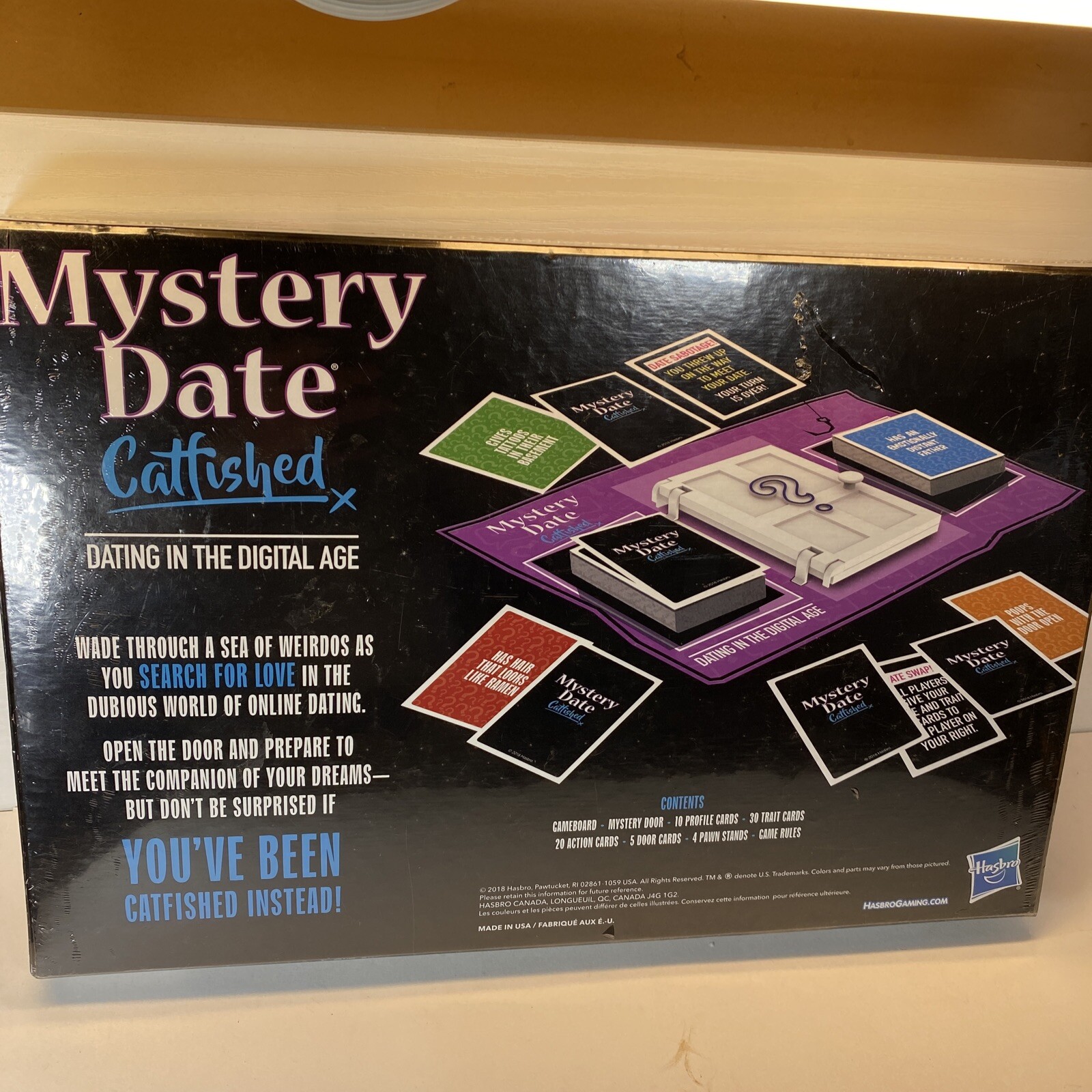 NEW Hasbro Classic Mystery Date Catfished Adults Parody Board Game 2018