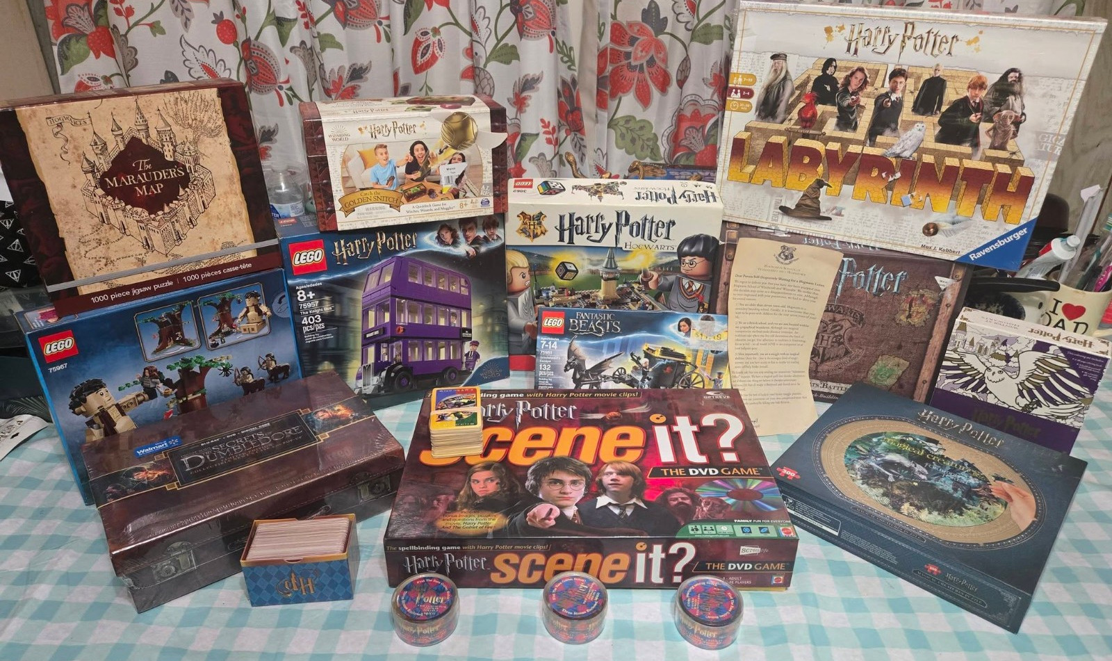Harry potter board games and parts lot Used with 6 Unopened