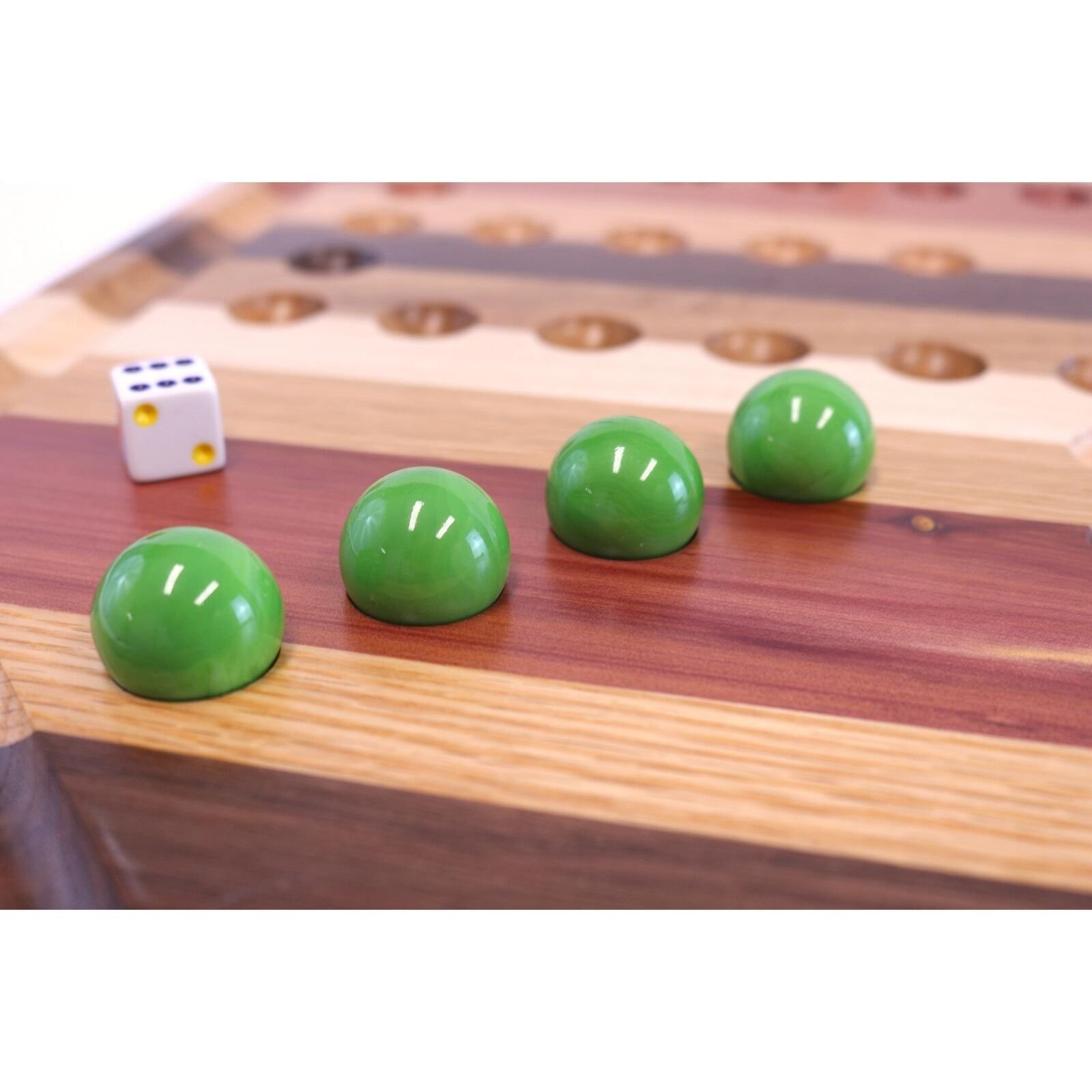 Wahoo Aggravation Marble Game Board Set – Multiple Wood Species – Large 24″…