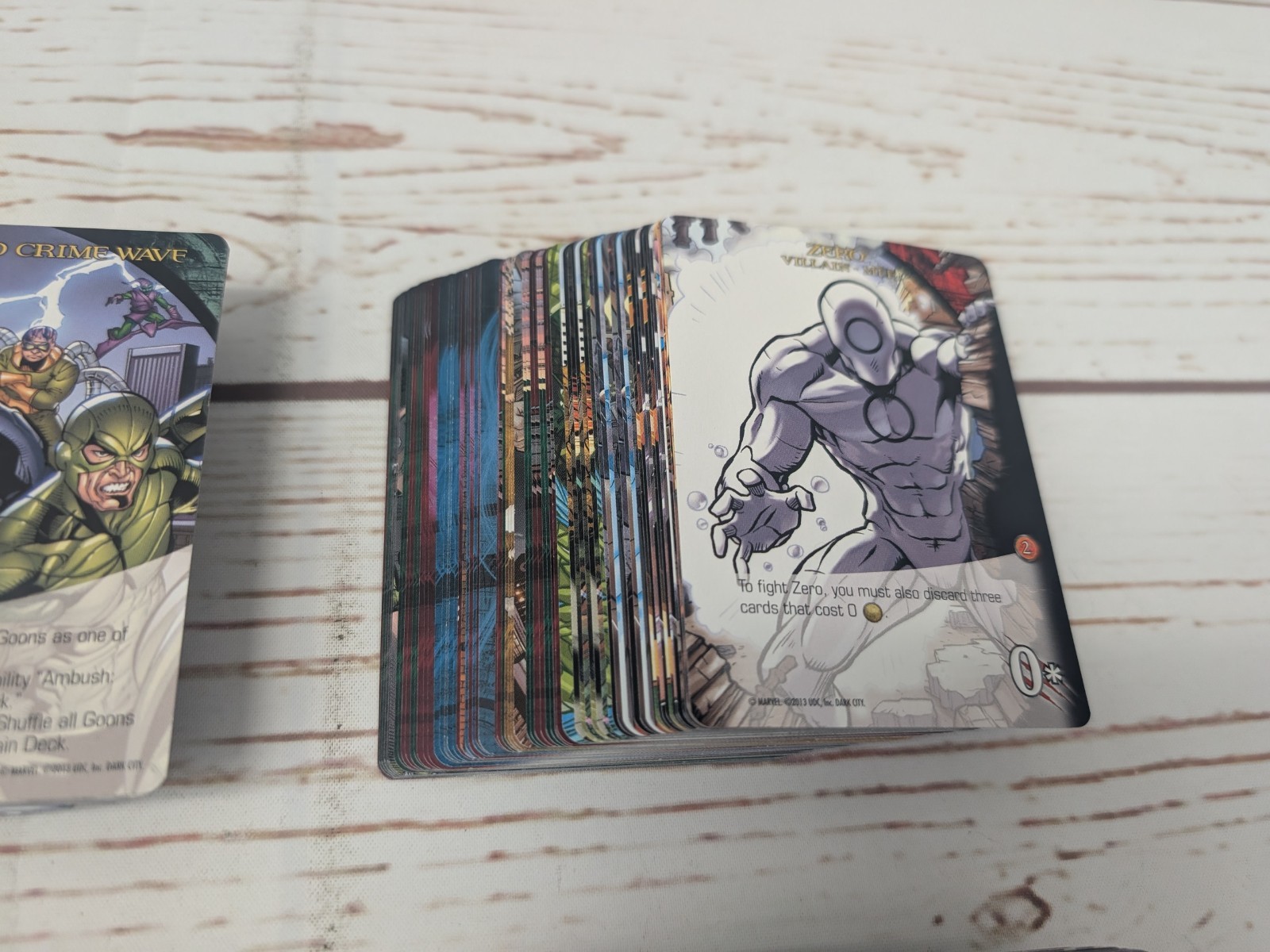 Marvel Legendary Dark City Expansion Upper Deck Board Game No Box 2013