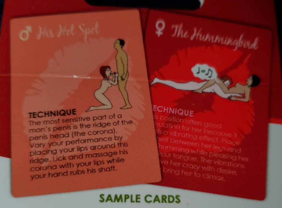 ADULT: THE ORAL SEX CARD GAME Couples Fun Foreplay Sex Amusement Oral Adventures
