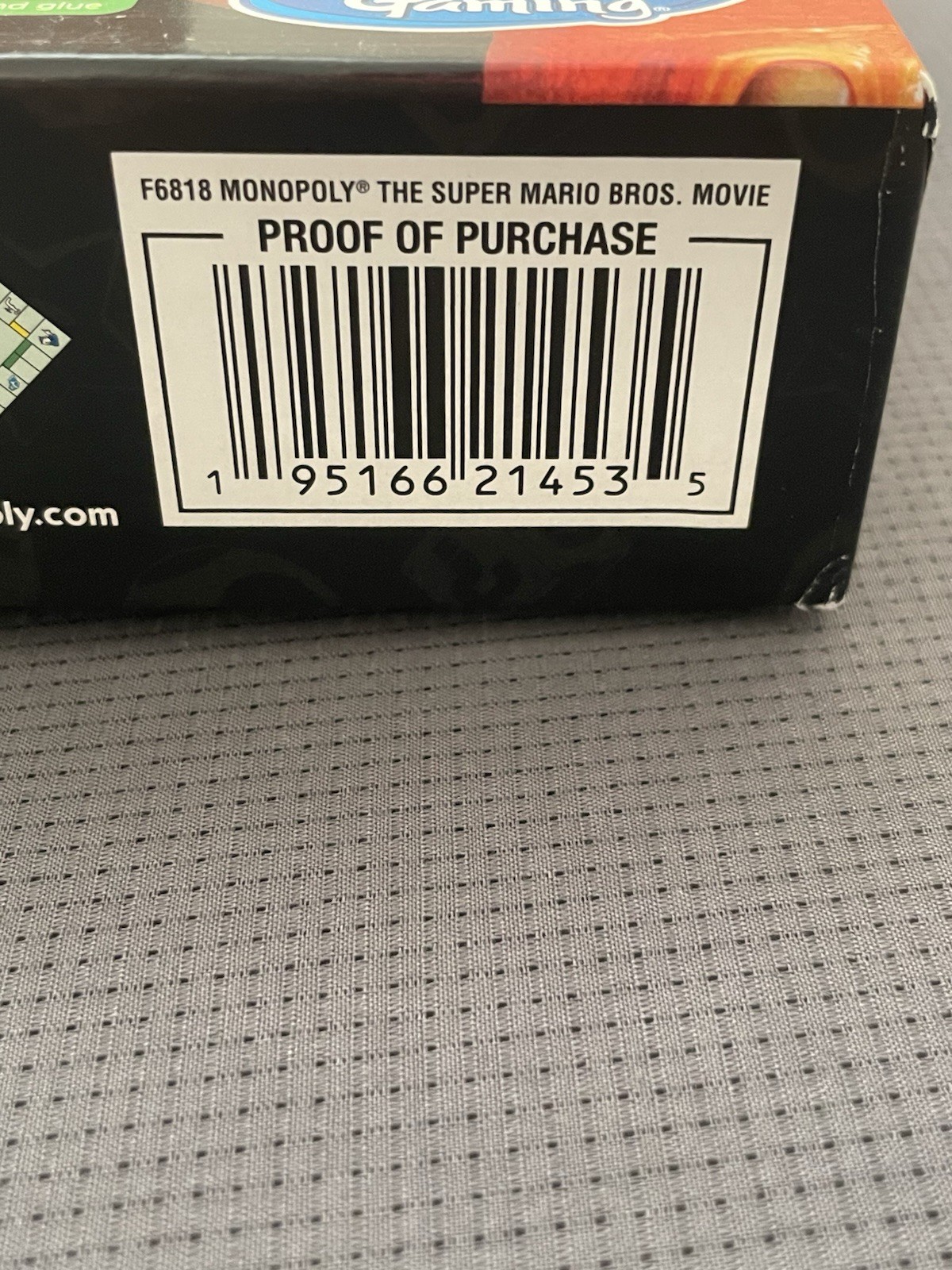 New Factory Sealed Monopoly: The Super Mario Bros. Movie Board Game F6818 Rare