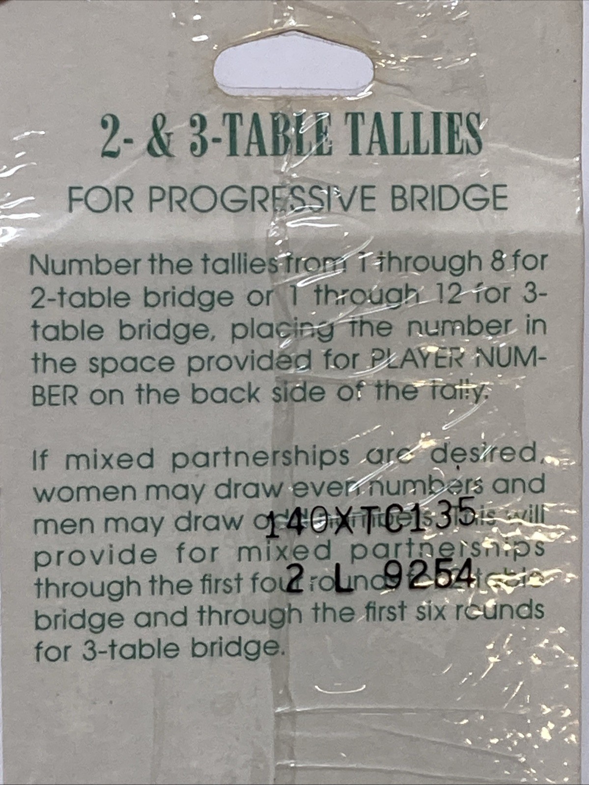 Hallmark 2-&-3 Table Bridge Tallies Christmas Holly Berry NOS