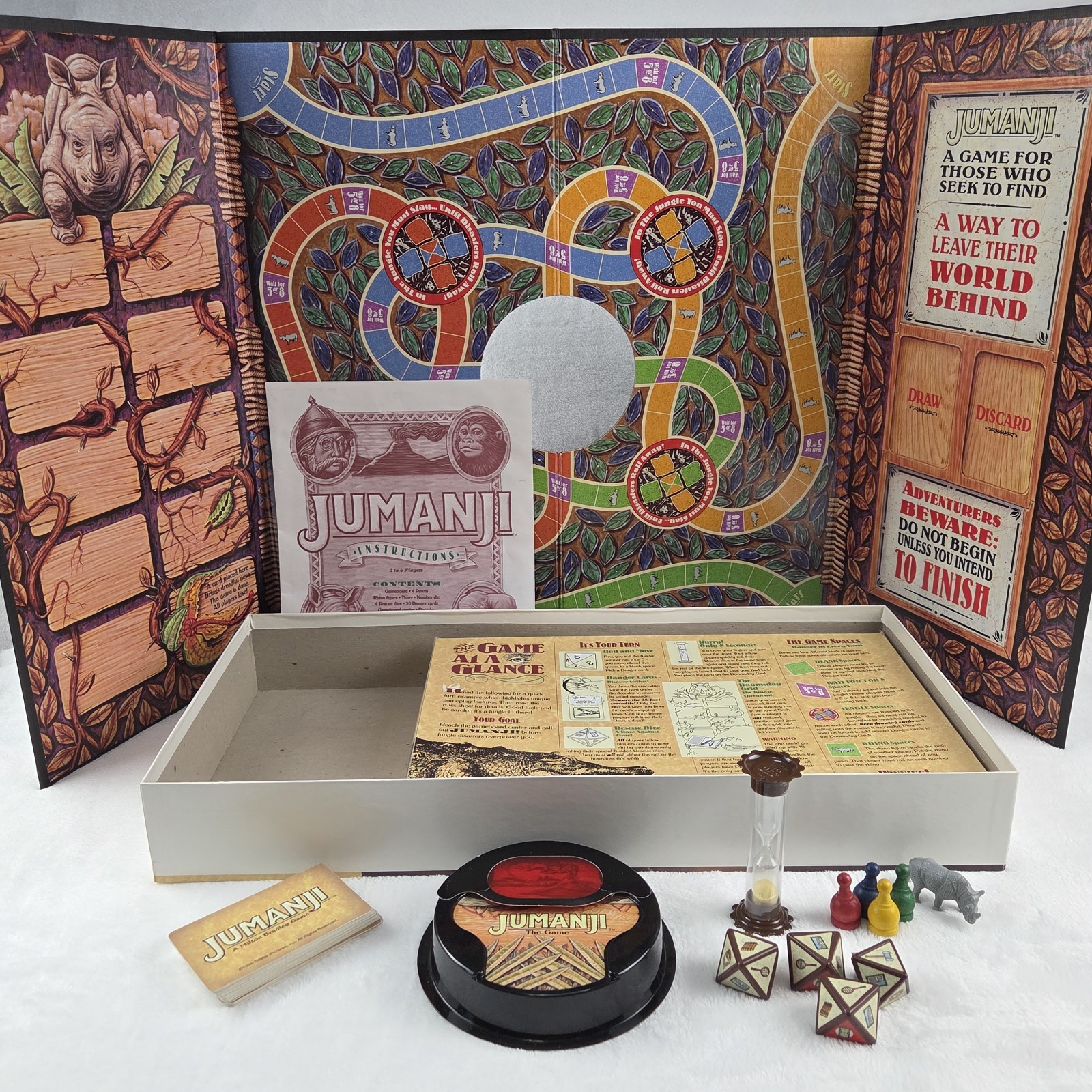 Vintage 1995 Jumanji Board Game Milton Bradley Complete! Nice Condition
