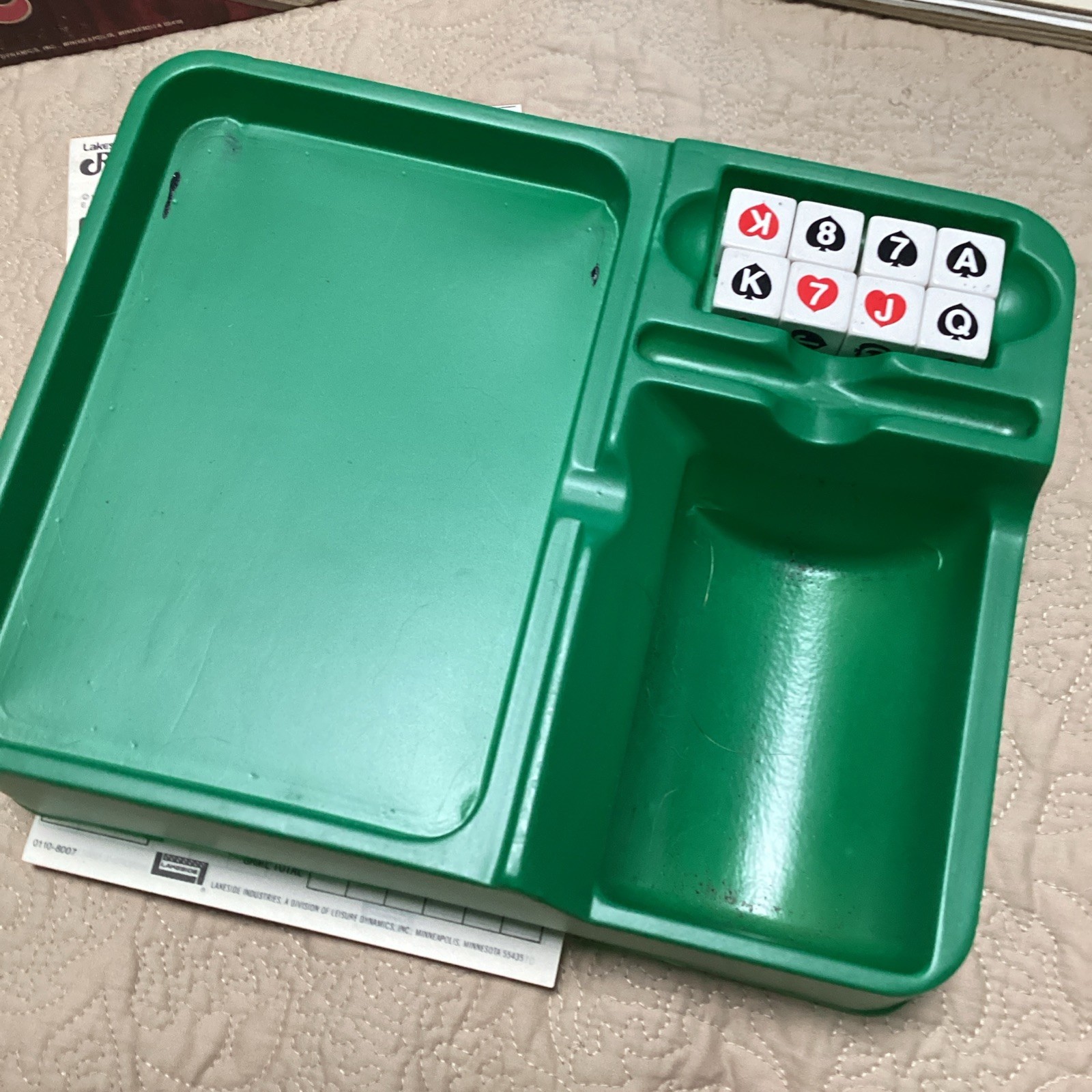 Royal Kismet Poker Dice Game Complete w Clean Score Pads Lakeside 1974