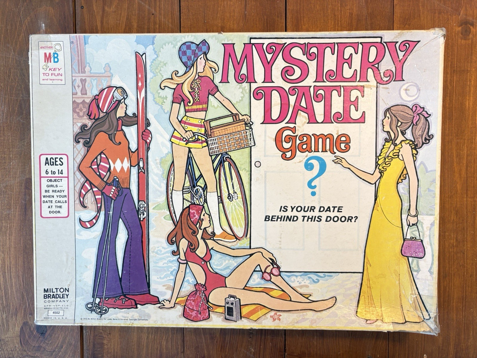 Mystery Date Game (1972 Ed) Box Has Wear 100% Complete