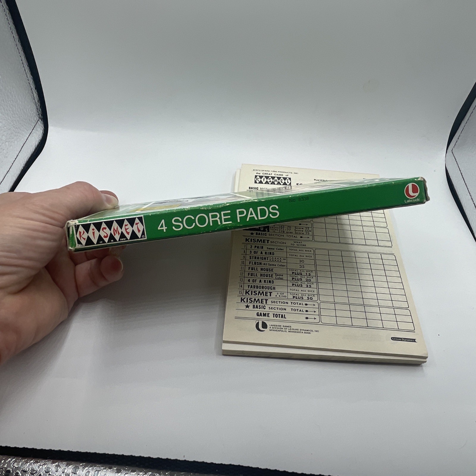 Vintage Kismet Game of Yacht 1975 Lakeside No. 8337 Score Pads Yahtzee