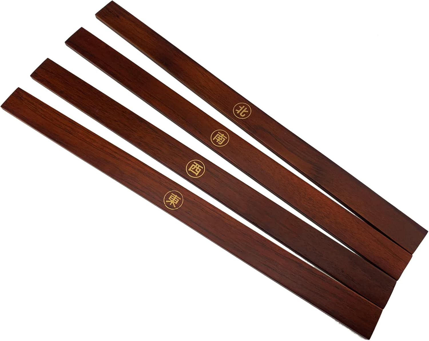 POLARS DESIGN Set of 4 Wooden Mahjong Tile Pushers for Playing Game