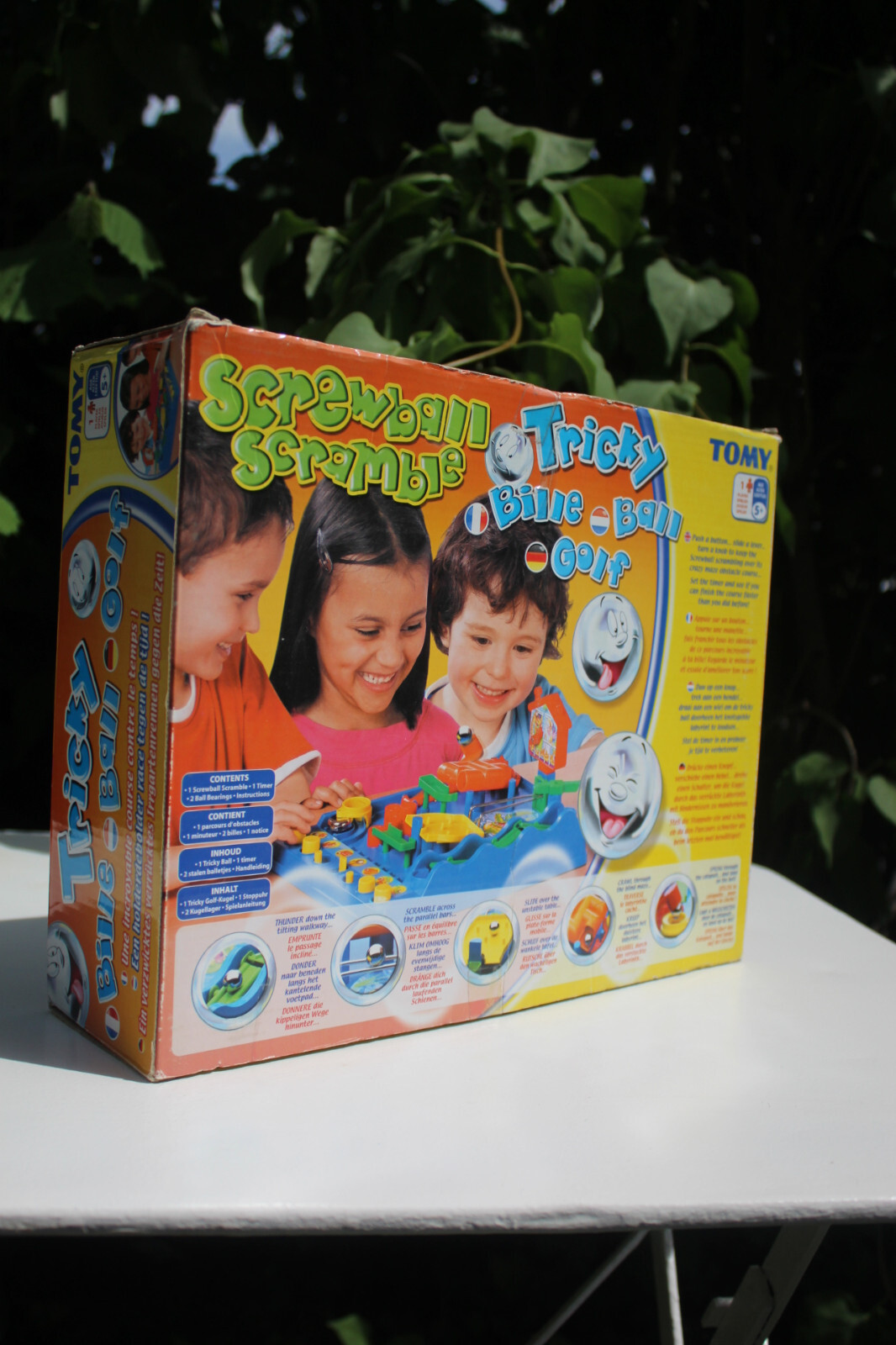 Tomy Tricky Ball Screwball Scramble Board Game