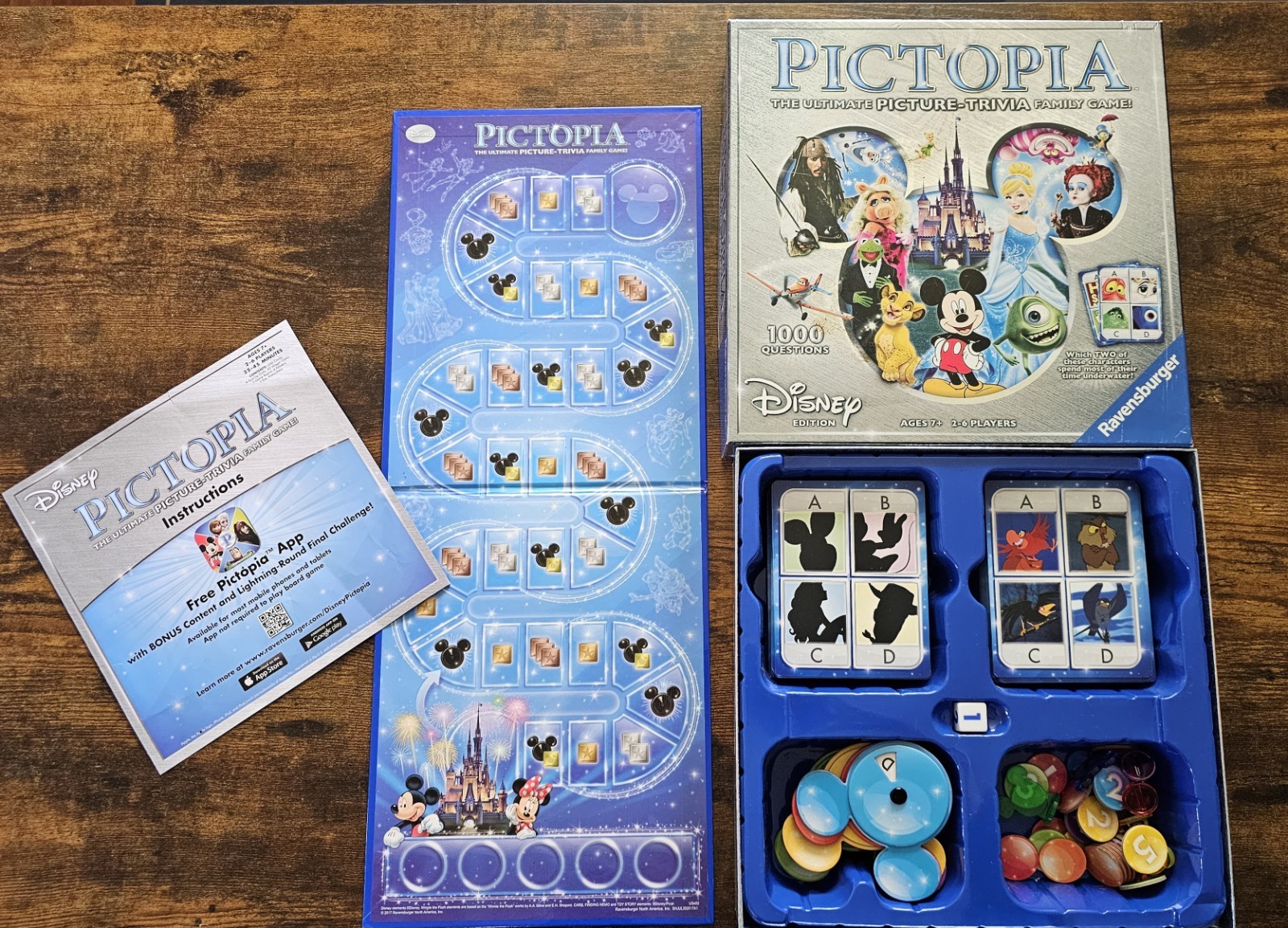 COMPLETE – Pictopia Disney Edition by Ravensburger (2017) – GREAT CONDITION GAME