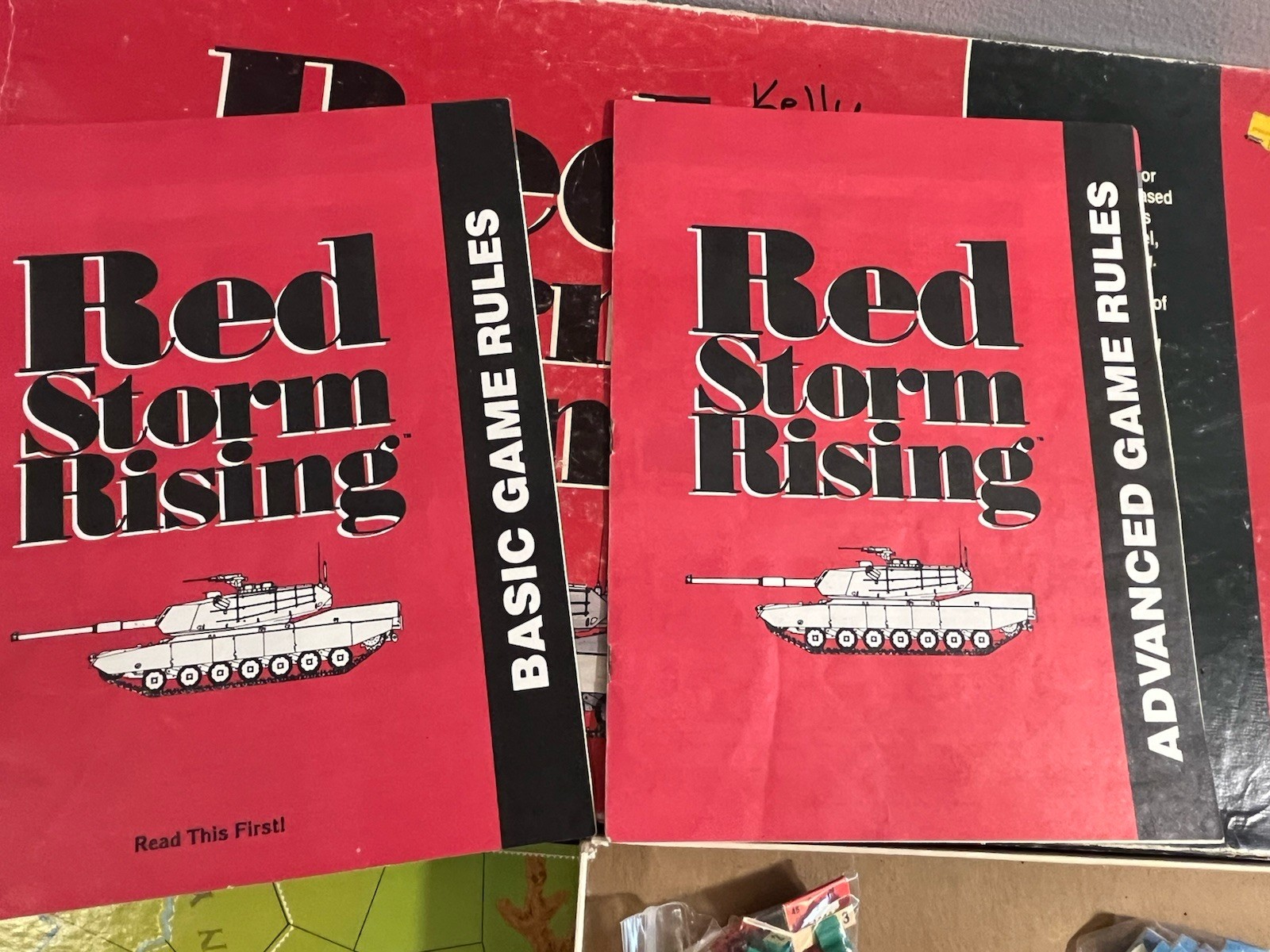 TSR Red Storm Rising Board Game 1988 Tom Clancy Cold War Wargame Complete