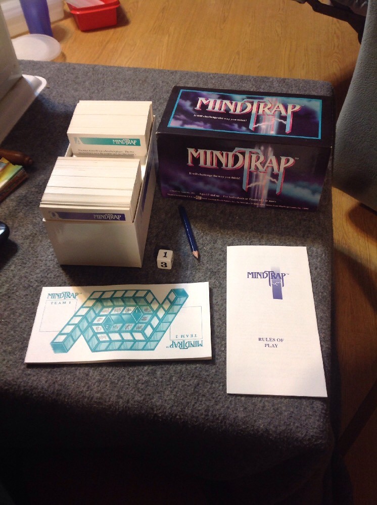 MINDTRAP IT WILL CHALLENGE THE WAY YOU THINK, GAME 1991 – Complete