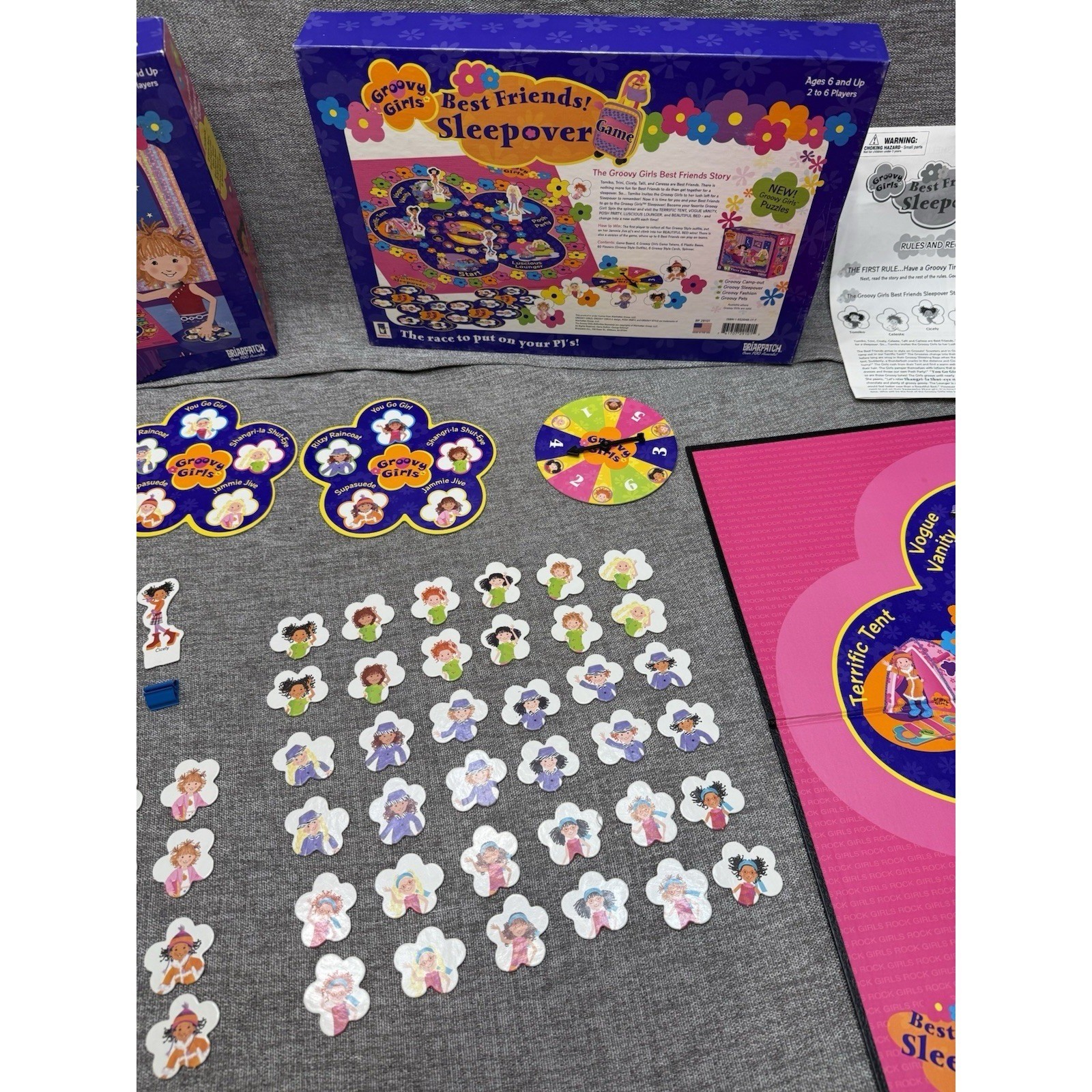 Vintage 2002 Groovy Girls Best Friends Sleepover Board Game Kids Toys