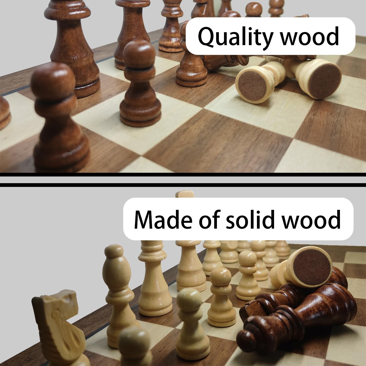 Chess Pieces, 3 Inch King Figures Chess Game Pawns Figurine Pieces, Replaceme…