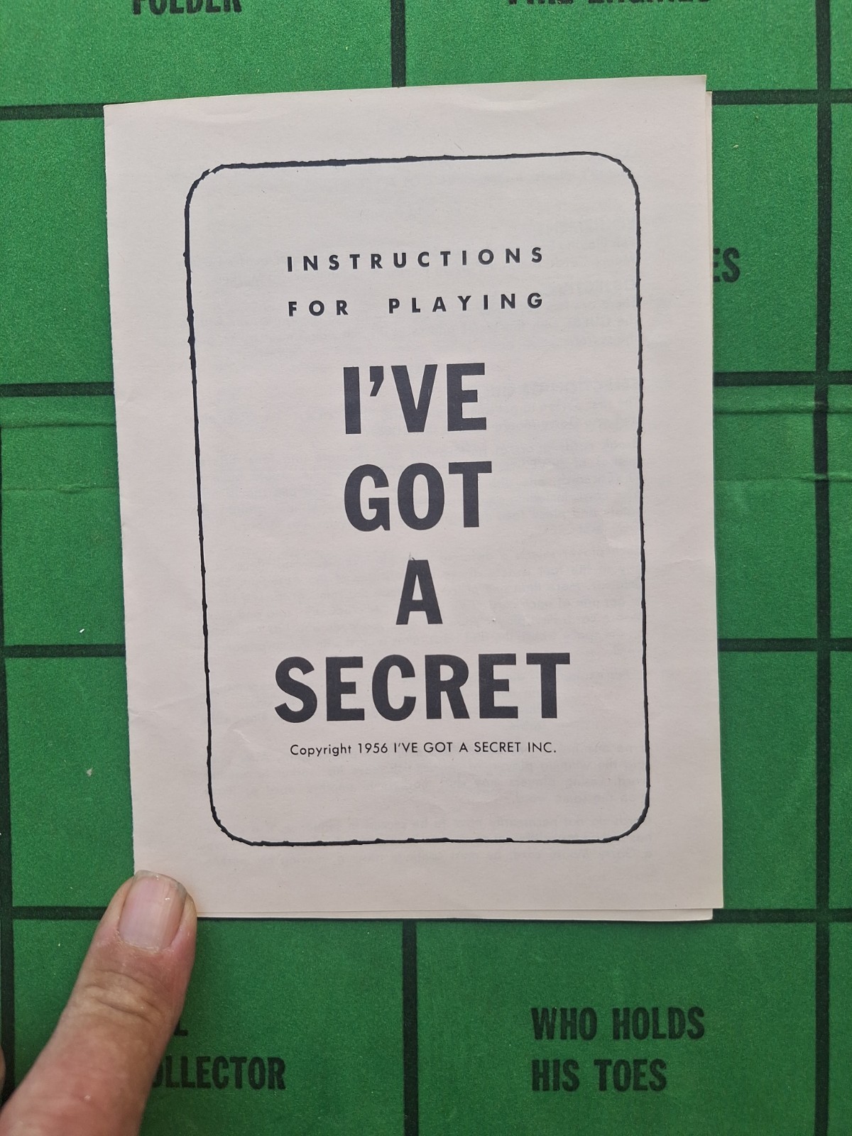 Vintage Lowell Boardgame “I’ve Got A Secret” Box Fair Condition FREE SHIPPING!