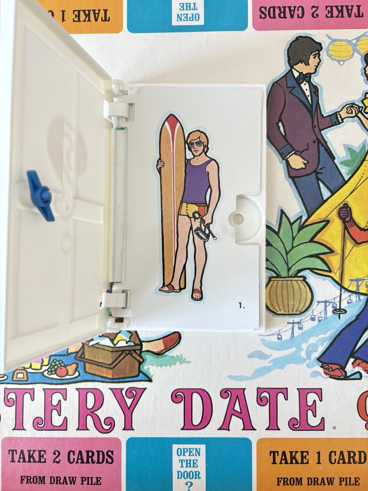 Mystery Date Game (1972 Ed) Box Has Wear 100% Complete