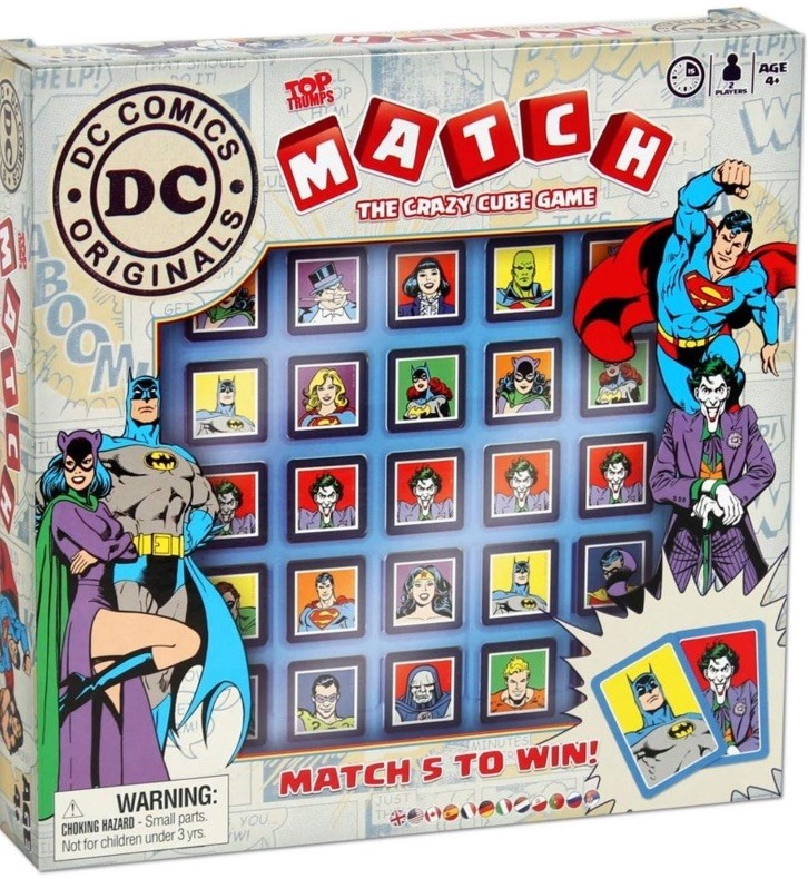 DC Comics Originals Match The Crazy Cube Game Batman Superman Joker