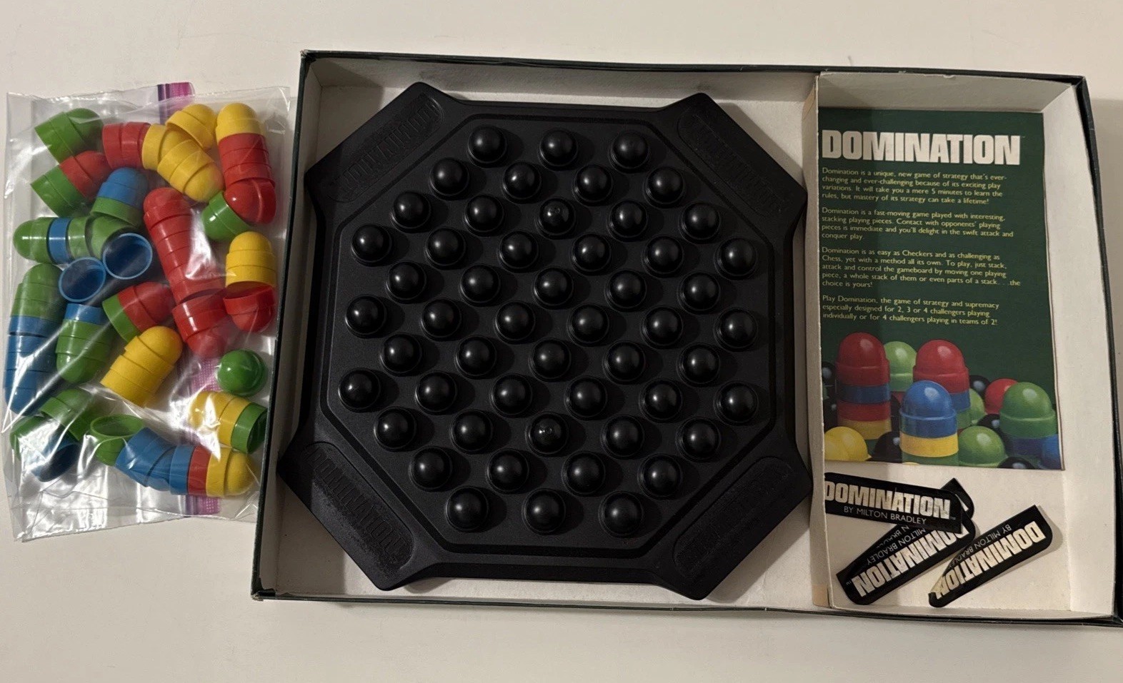 Vintage Domination Board Game by Milton Bradley – 1982 Edition – Complete!