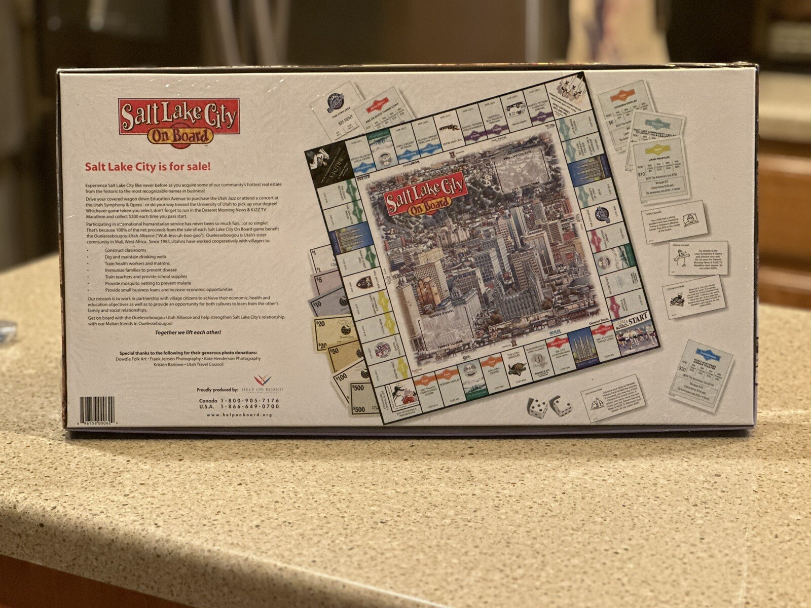 NEW Salt Lake City Help On Board Game Real Estate Trading Africa Fundraiser 2017