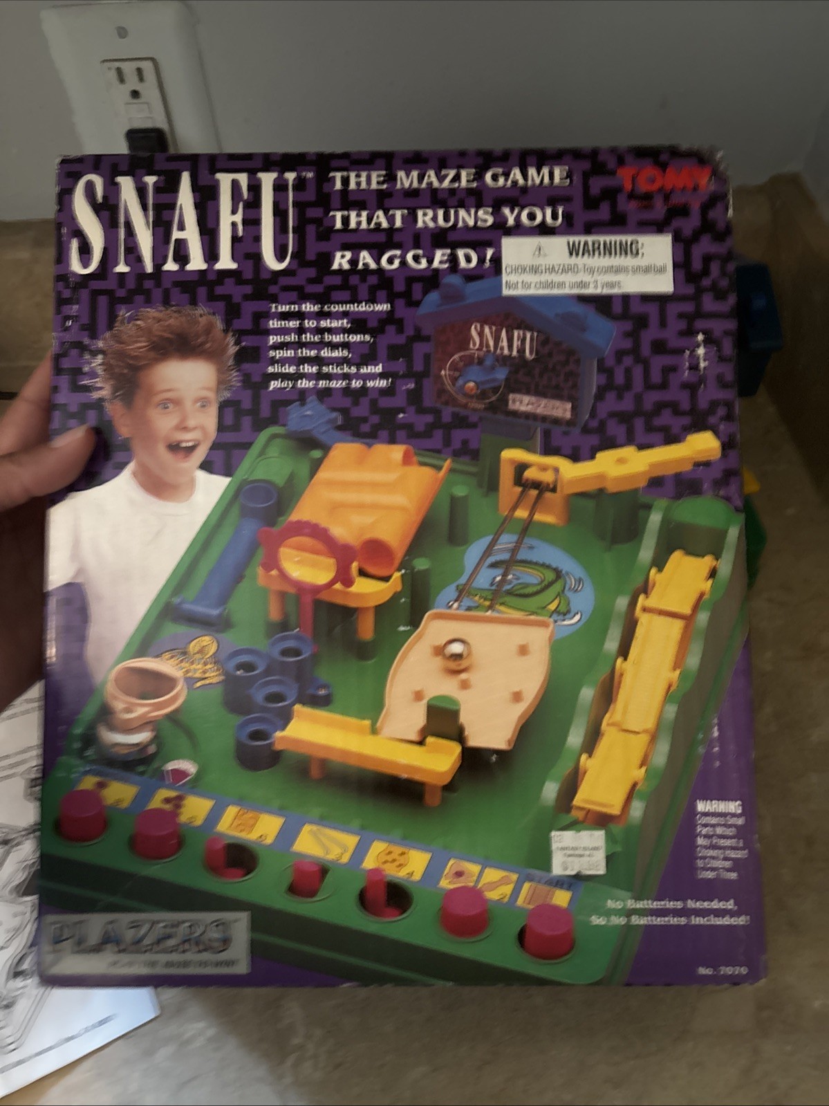 VINTAGE 1991 – Snafu Tomy Screwball Scramble Run Game One Marble Only