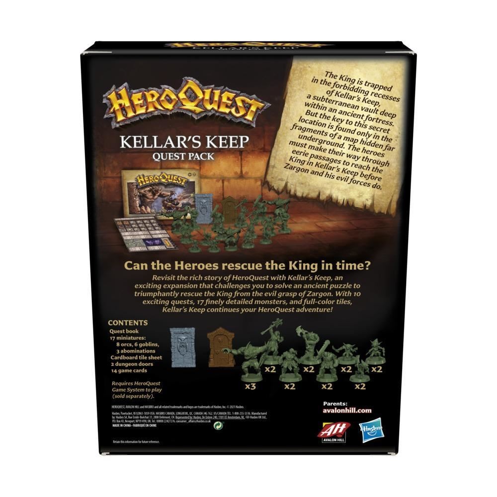 Avalon Hill HeroQuest KELLAR’S KEEP Quest Pack F4543