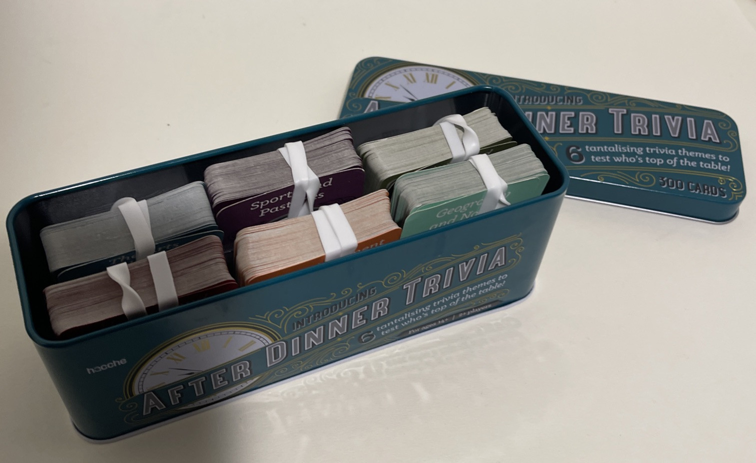 After Dinner Trivia Game by Hacche Ages 14 and Up For 2 or more Players