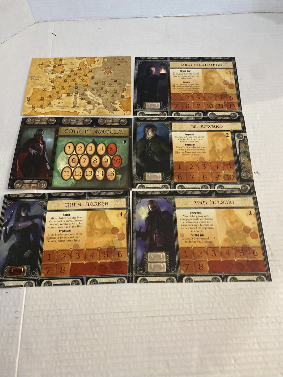 Fury of Dracula Board Game Gothic Horror 2-5 Players Fantasy Flight