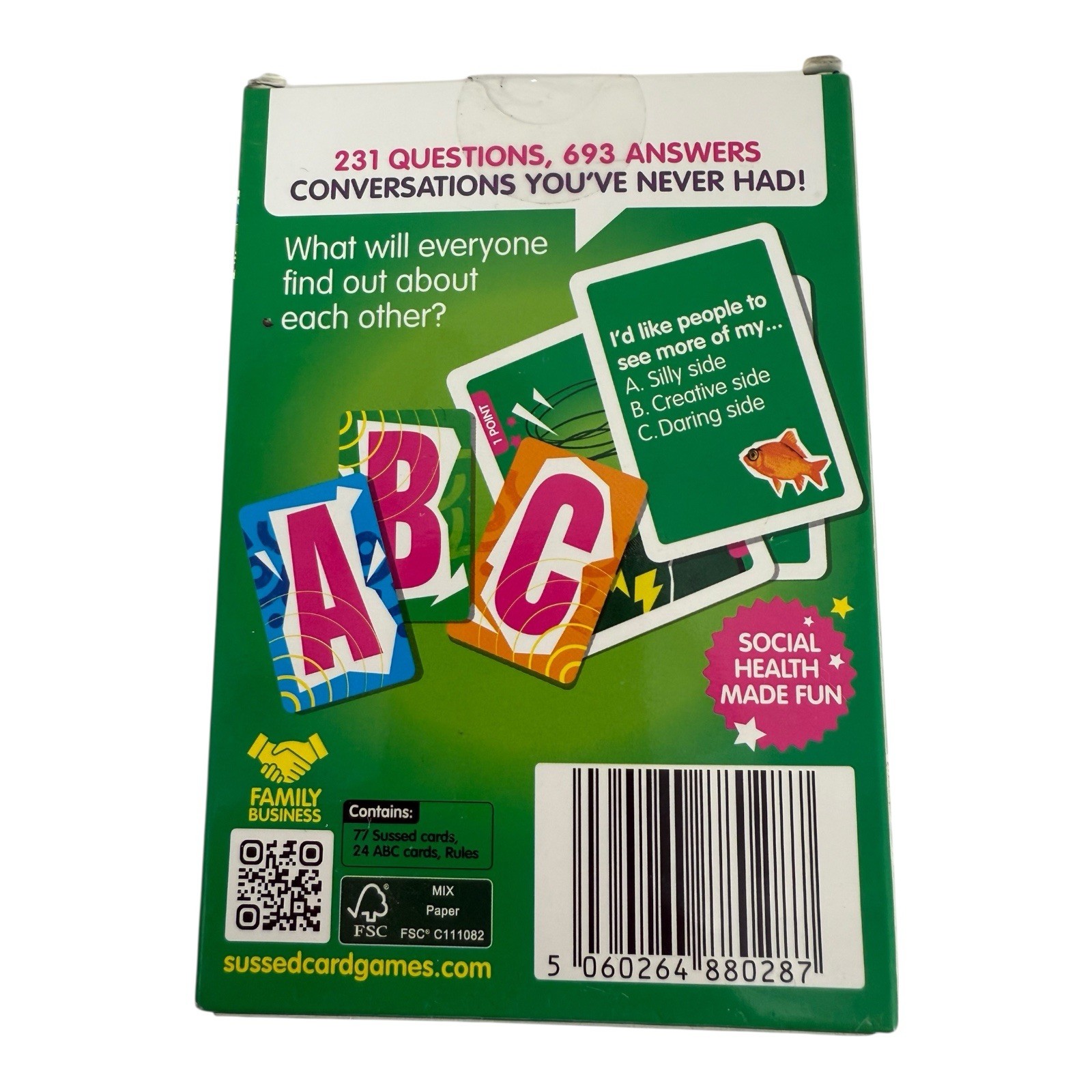 Brand New SUSSED? Conversations To Go CARD PARTY GAME Keep Your Chats Fresh 15+