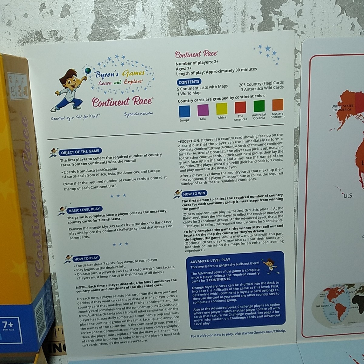 Continent Race Fun Geography Board Game For Kids Created By Kids 2020 Very Nice