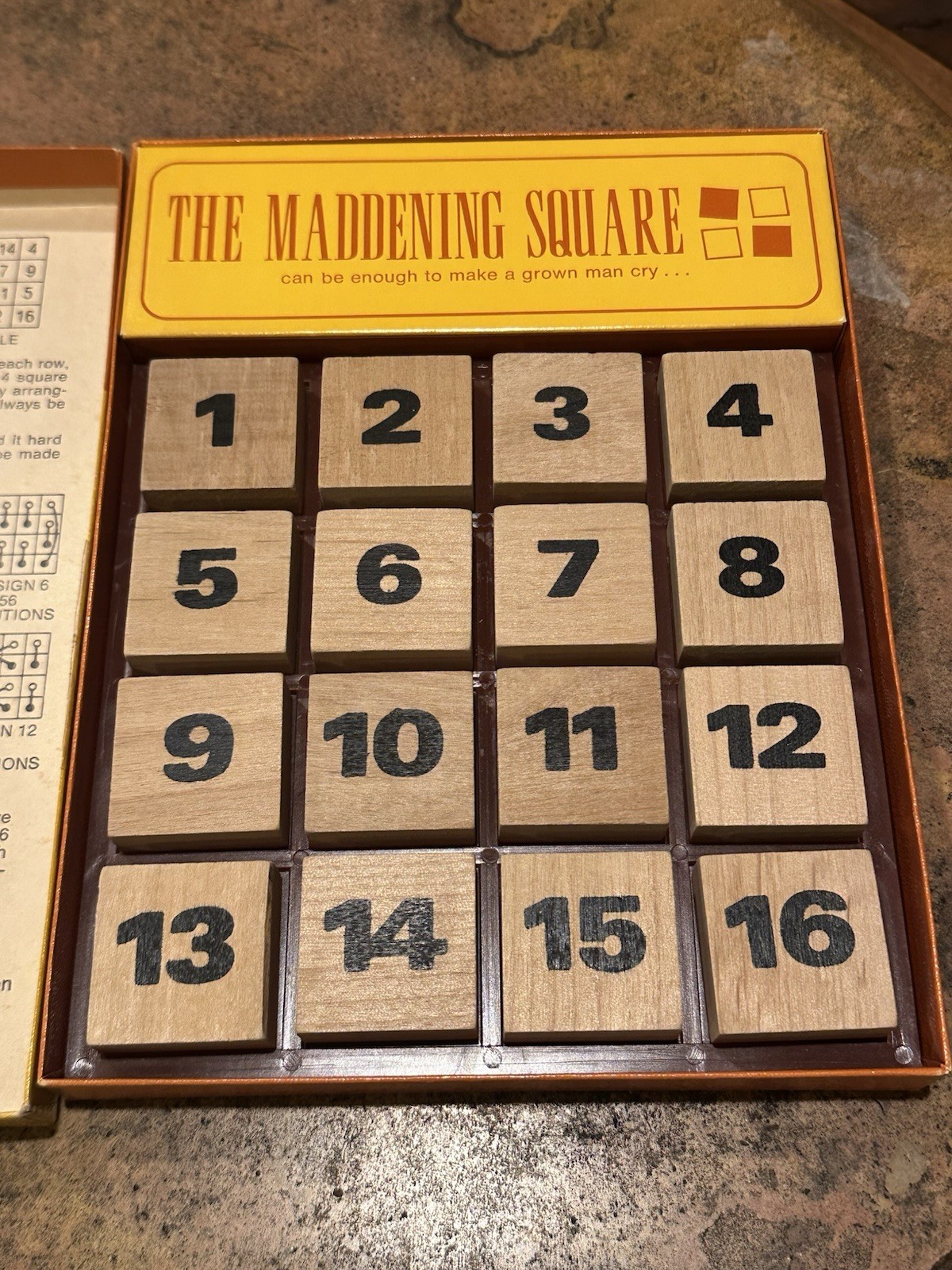 Vintage board game The Maddening Square – Rare