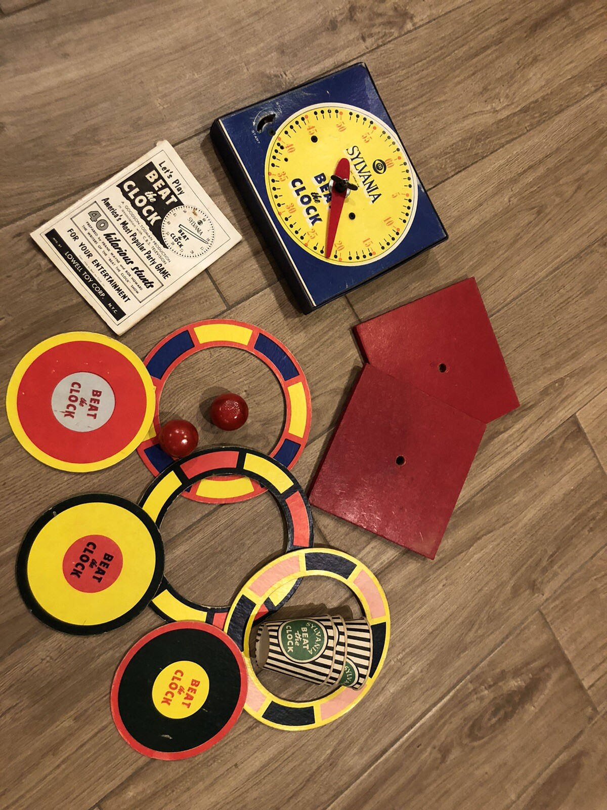1954 CBS Beat the Clock TV Game Show Lowell Toy Corp Replacement Pieces – Clock