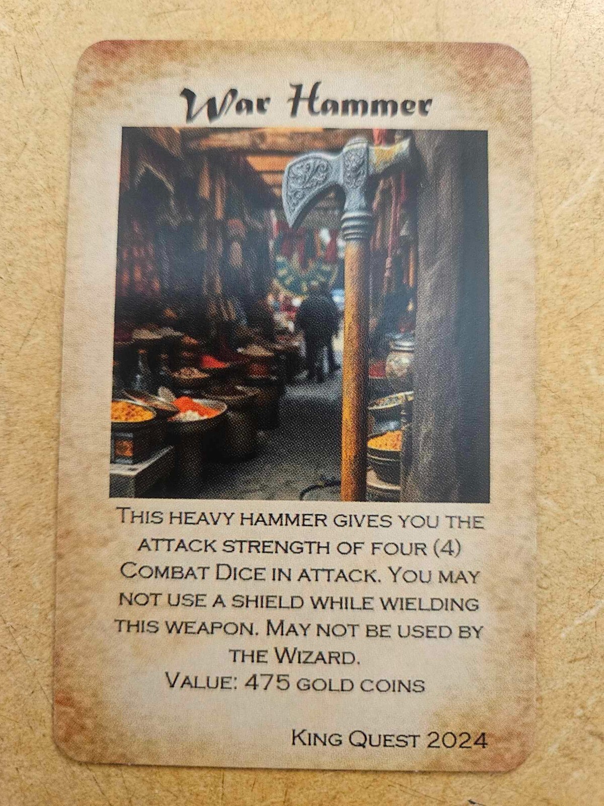 Custom HeroQuest Compatible Equipment Cards (16) – Fan-Made Replacements – New