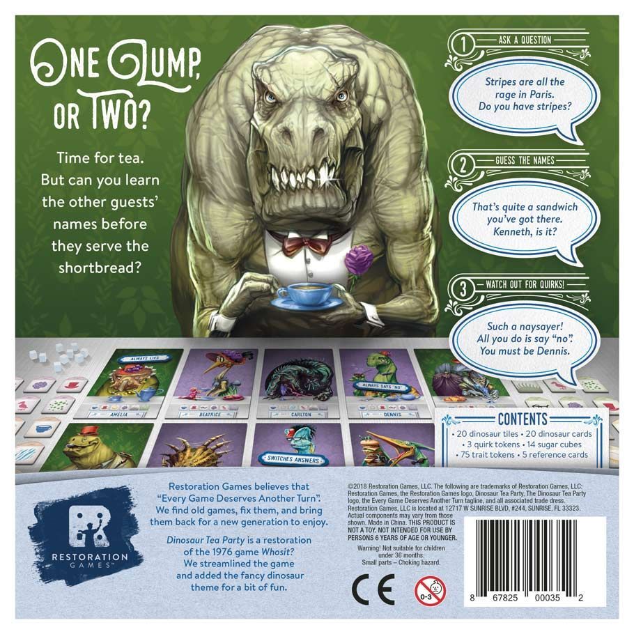 Dinosaur Tea Party Board Game by Restoration Games REO9005