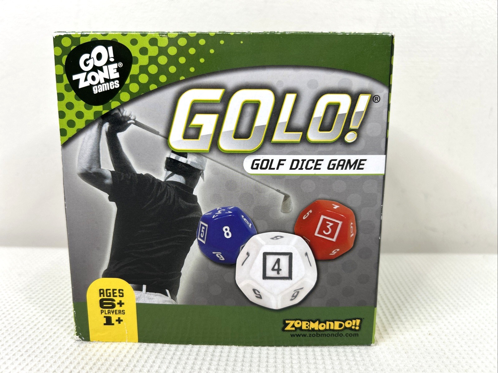 GoLo Tabletop Golf Dice Game Travel Size Dice Game For Ages 6+ EUC 1+ Players