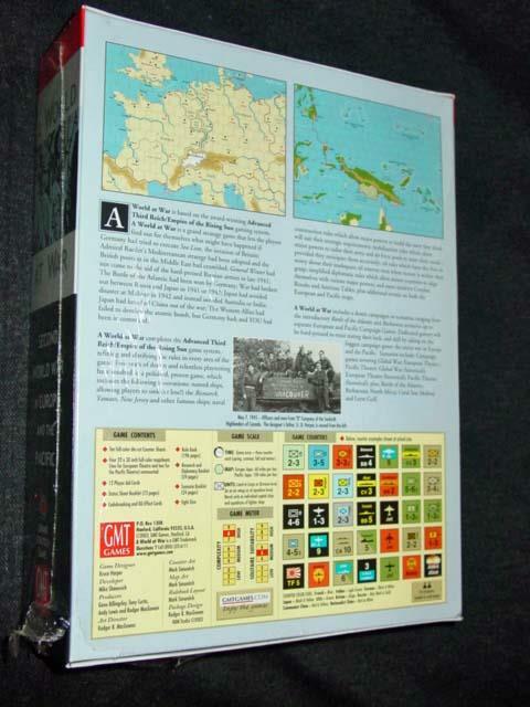 GMT Games 2003 : A WORLD A WAR – Second World War in Europe + Pacific (SEALED)