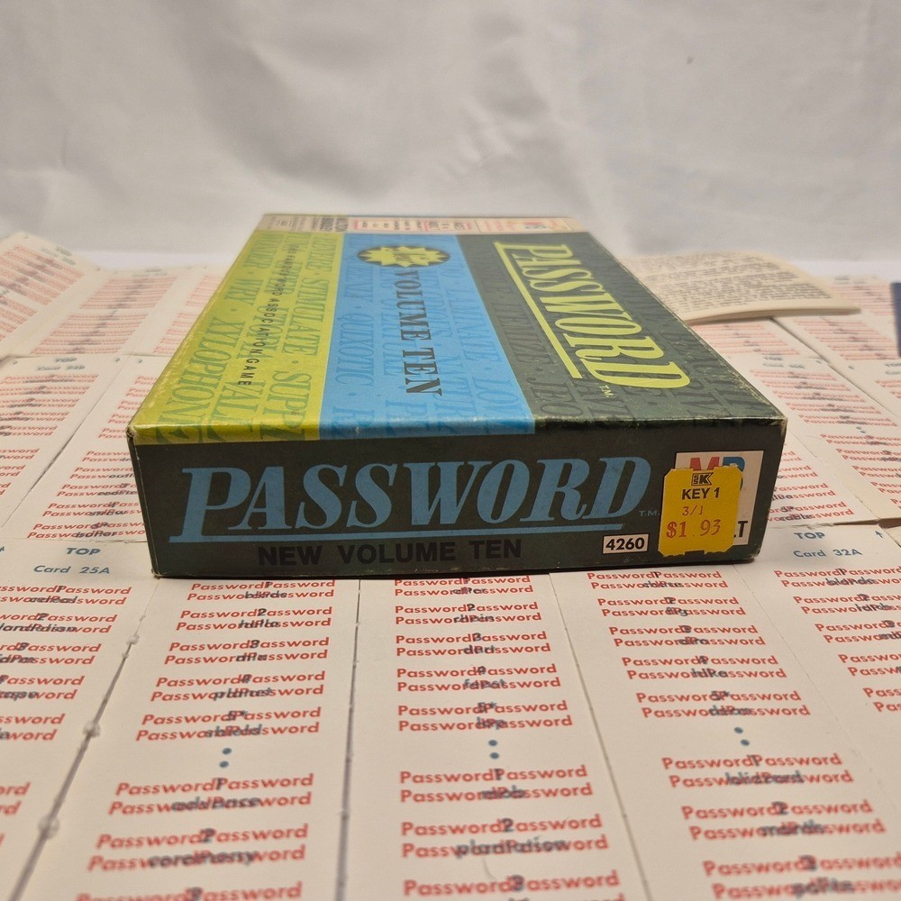 Vintage 1970s Milton Bradley Password Volume Ten Word Association Game MB 4260