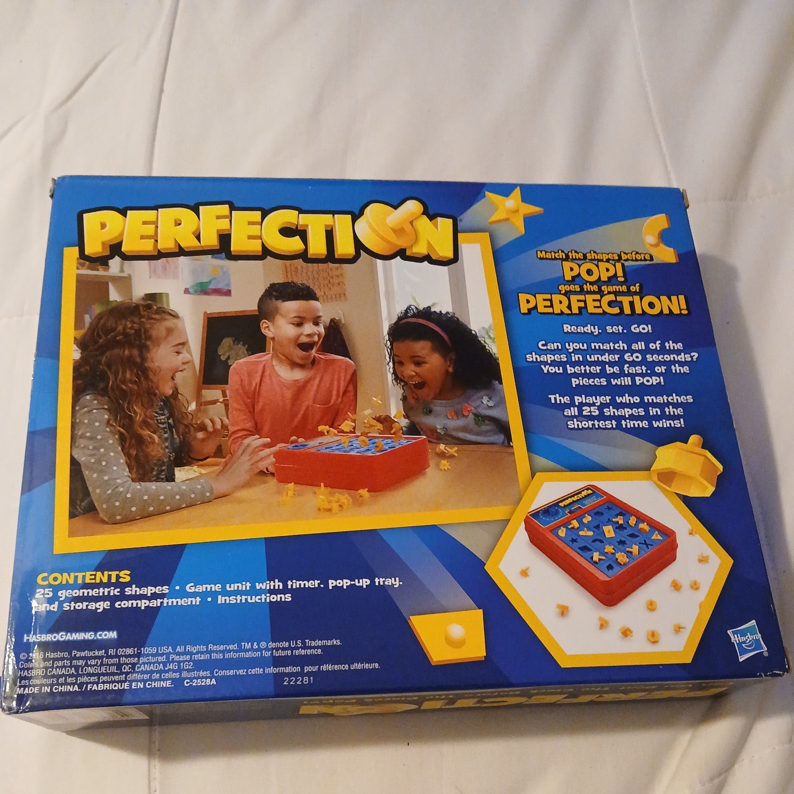 Hasbro Gaming Perfection Game for Preschoolers and Kids Ages 5 and Up, Popping