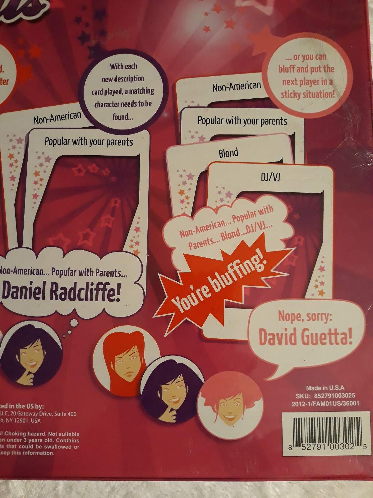 New & Sealed FAME US Name Your Claim to Fame! Family Game Night Card BOARDGAME